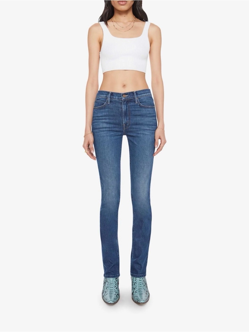 Mother The Rascal Skimp Jean Shine On Sz 32 NEW